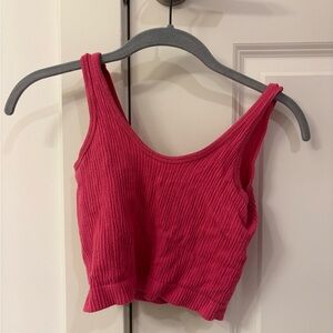 Urban Outfitters Ribbed Fuchsia Tank Top Xs